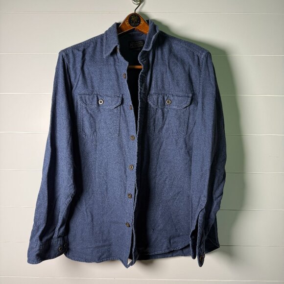 Pendleton Men's Burnside Shirt Button Up Long Sleeve Navy Flannel Size M - Picture 1 of 8
